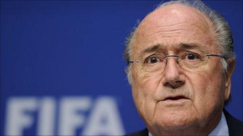 Fifa president Sepp Blatter