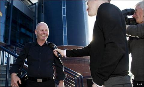 Stewart Milne talks to BBC Scotland's Chris McLaughlin at Hampden