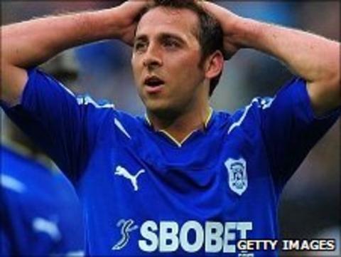 Cardiff striker Michael Chopra