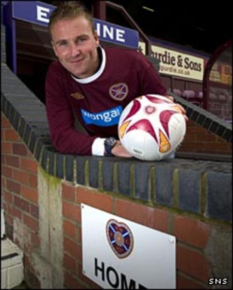 Hearts midfielder Ryan Stevenson