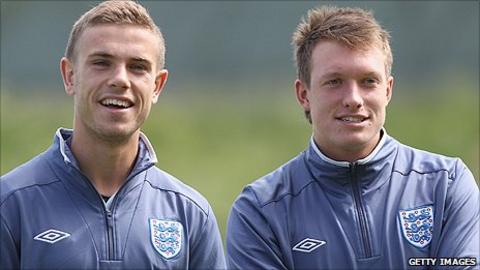 Jordan Henderson (left) and Phil Jones