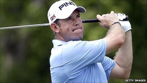 Lee Westwood in action