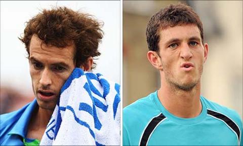 Andy Murray and James Ward
