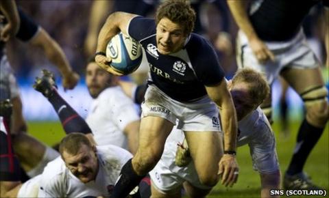 Chris Cusiter in action for Scotland