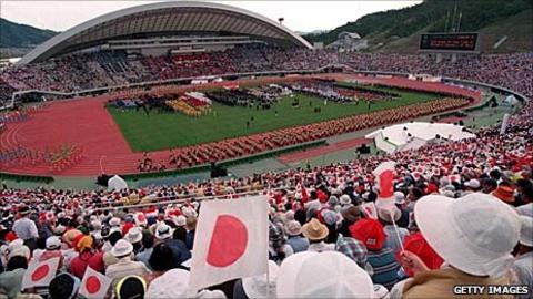 Hiroshima's athletics stadium for the 1994 Asian Games