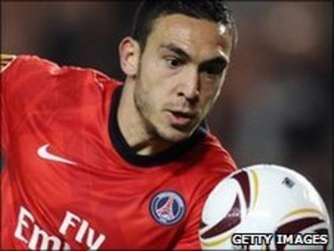 Paris Saint-Germain striker Mevlut Erding