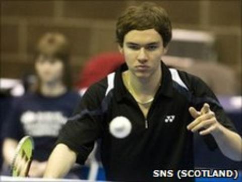 Scottish badminton player Martin Campbell