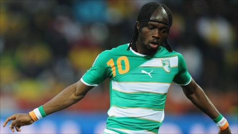 Ivory Coast's Gervinho in action during the 2010 World Cup