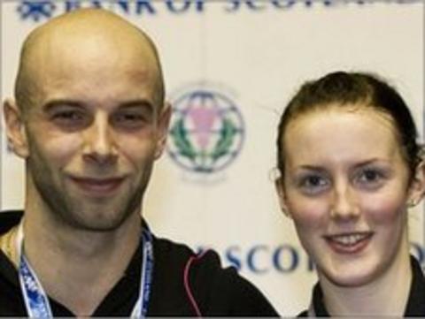 Scottish badminton players Robert Blair and Imogen Bankier