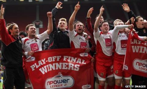Stevenage celebrate