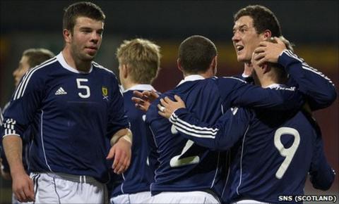 Scotland Under-21s in action