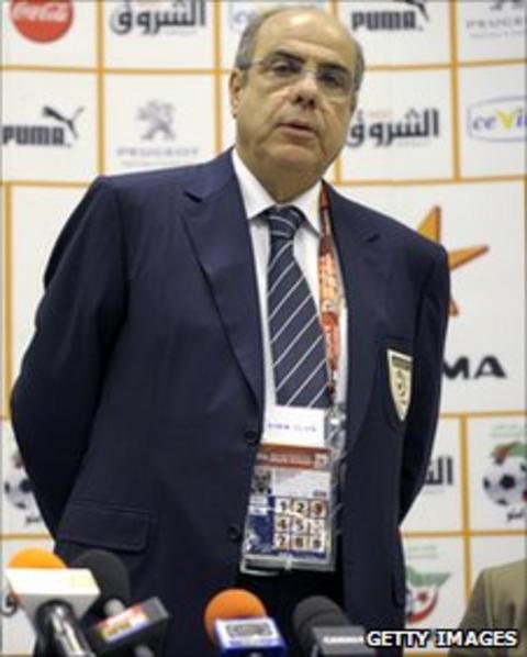 Algerian Football Federation president Mohamed Raouraoua