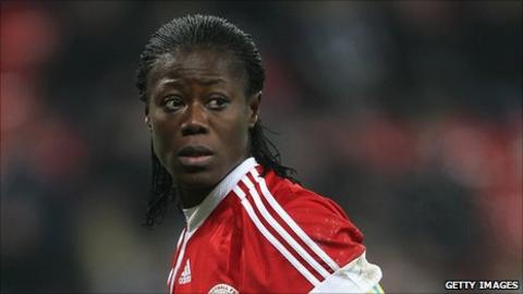 Precious Dede in action for Nigeria in 2010