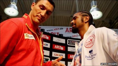 Wladimir Klitschko and David Haye