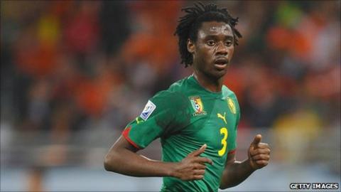 Cameroon defender Nicolas Nkoulou