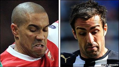 Gael Clichy (left) and Jose Enrique