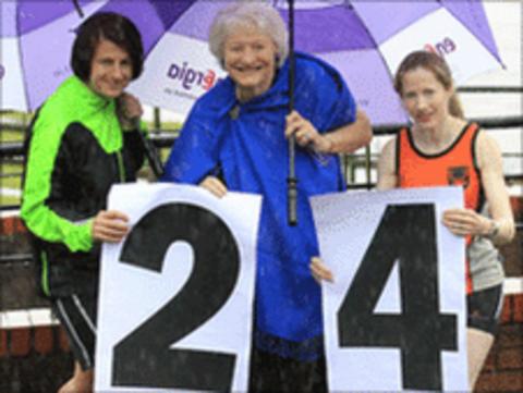 Andrea Heslip, Dame Mary Peters and Liz Leitch