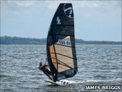 Windsurfer James Briggs