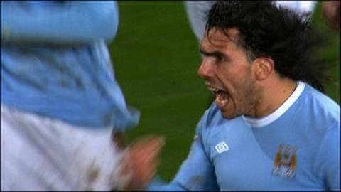 Manchester City striker Carlos Tevez