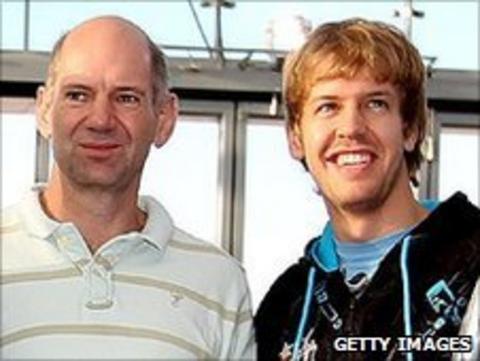 Adrian Newey and Sebastian Vettel