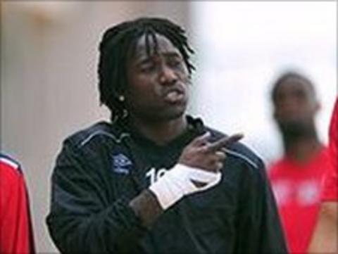 Congo goal keeper Barel Mouko