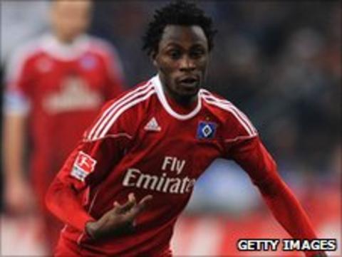 Burkina Faso's Jonathan Pitroipa in action for Hamburg