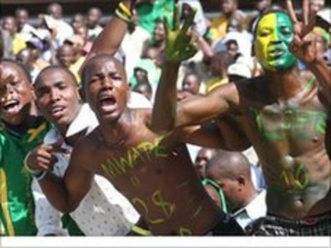 Yanga fans celebrating