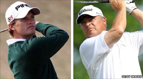 Tom Lewis and Tom Watson