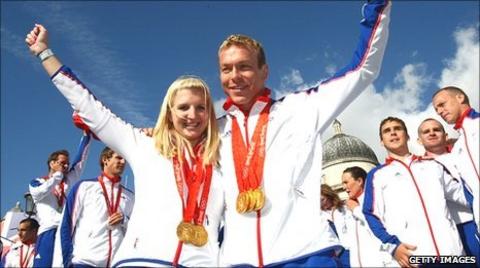 Becky Addlington and Sir Chris Hoy