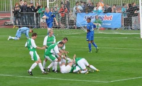Football: Guernsey FC v AFC Wimbledon