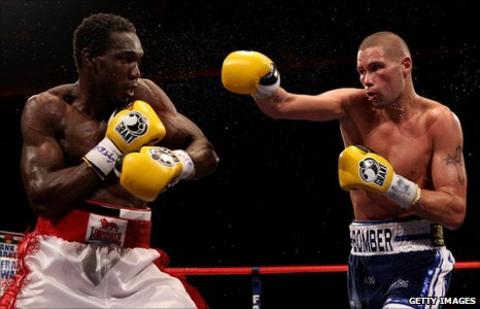 Ovill McKenzie and Tony Bellew (right)