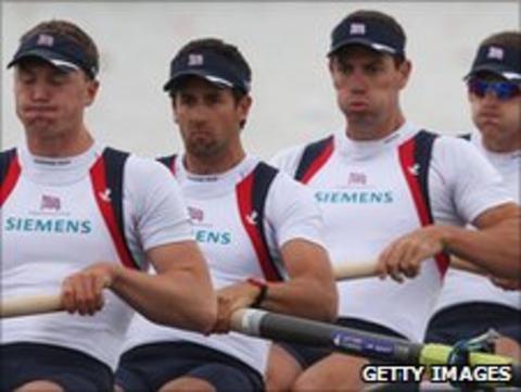 Alex Gregory, Tom James, Richard Egington and Matthew Langridge (L - R)