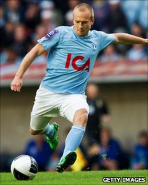 Malmo forward Daniel Larsson