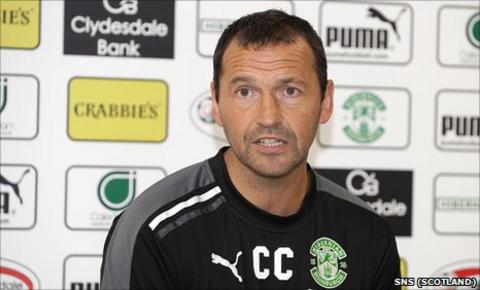 Hibernian manager Colin Calderwood