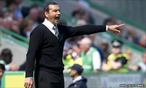 Hibernian manager Colin Calderwood