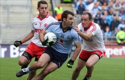 Philip Jordan, Bryan Cullen and Brian Dooher in action in last year's quarter-final