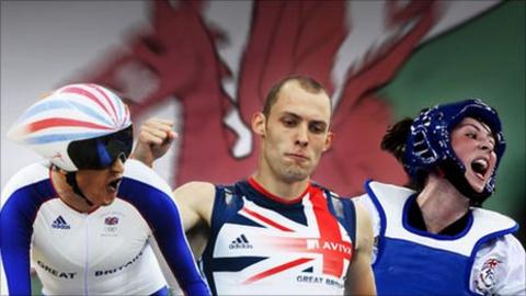 Welsh Olympic hopes Geraint Thomas, Dai Greene and Jade Jones