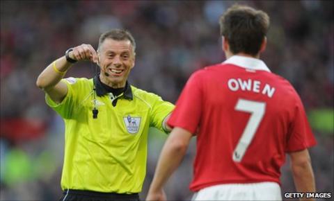 Mark Halsey (left) and Michael Owen