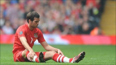 Wales midfielder Joe Ledley