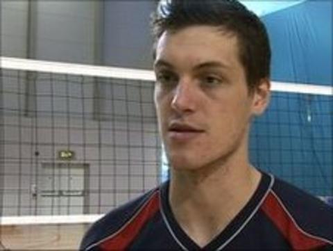 Volleyball captain Ben Pipes