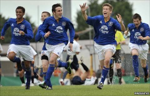 George Newell's penalty sealed Everton's victory