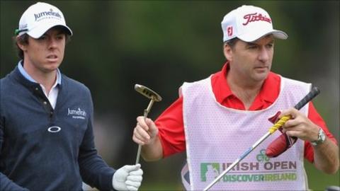 Rory McIlroy and caddie JP Fitzgerald