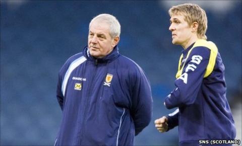 Darren Fletcher and Walter Smith