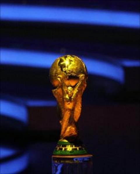 The World Cup trophy