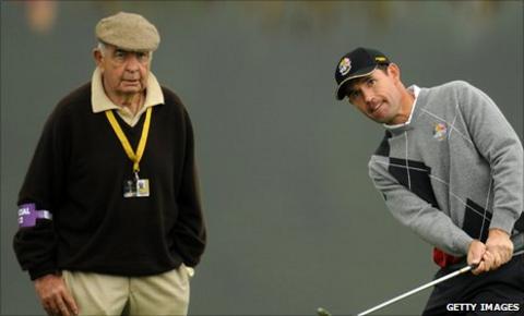 Bob Torrance (left) and Padraig Harrington