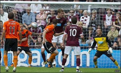 Jon Daly heads home