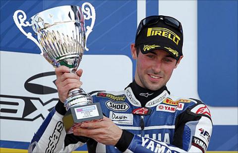 Eugene Laverty finished second in both World Superbike races at Silverstone