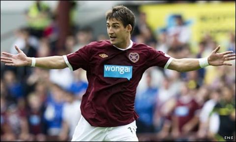 Hearts' Rudi Skacel