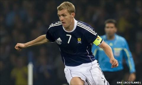 Scotland captain Darren Fletcher