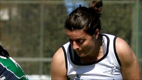 Scottish hockey player Holly Cram